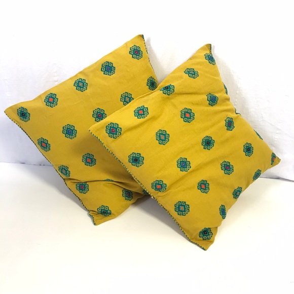 NWOT Authentic Handmade Mexican Pillow Shams - Picture 2 of 8